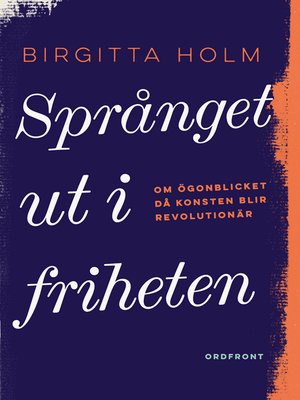 cover image of Språnget ut i friheten